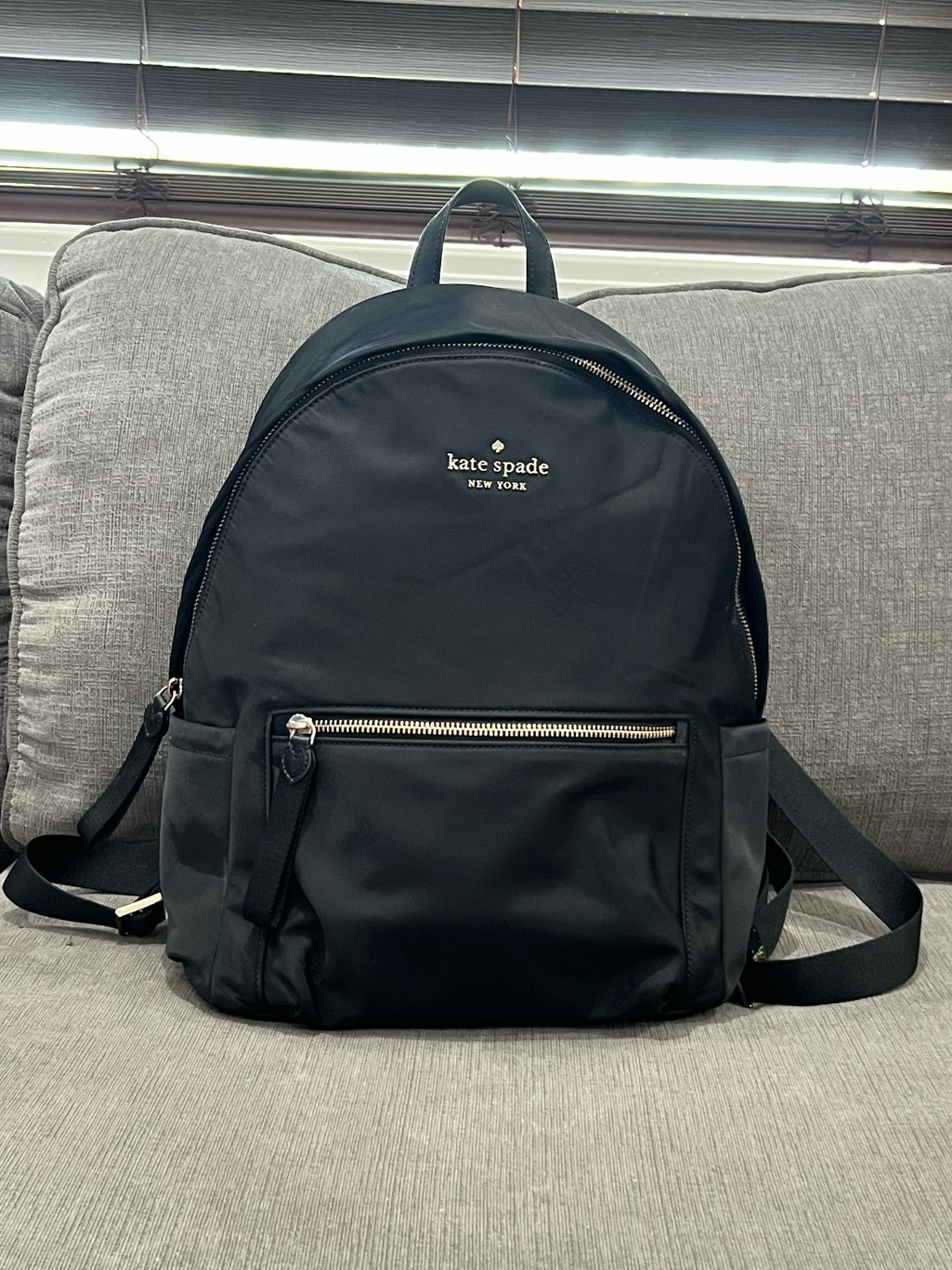 Kate Spade Chelsea Nylon Large Backpack Black